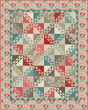 Blue Smoke Downloadable PDF Quilt Pattern, It's Sew Emma